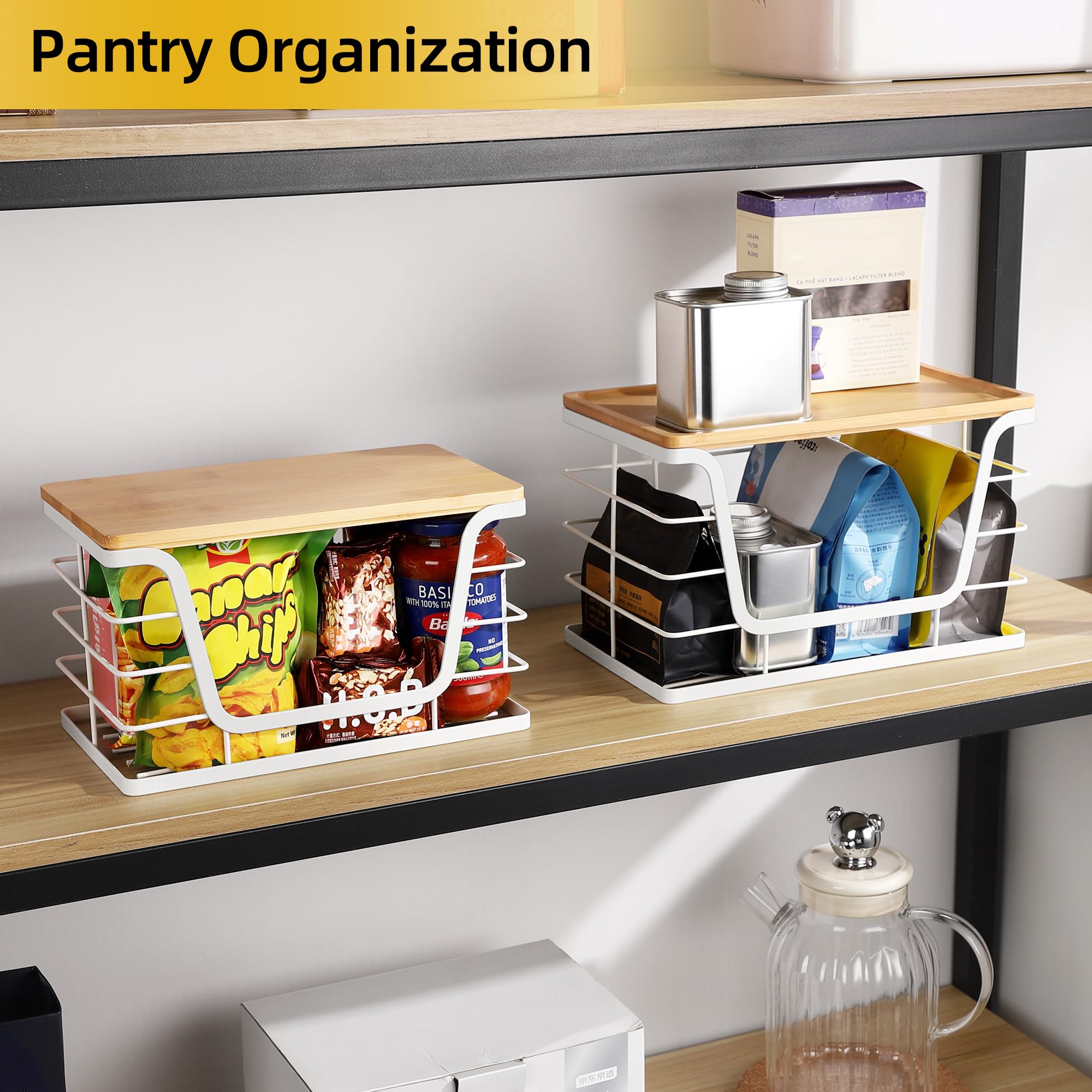ALOCEO stacked bins under sink maximizing vertical storage space