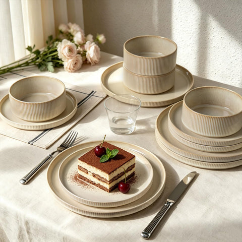 ALOFMO rim close detail showing smooth glaze and chip-resistant finish