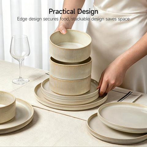 ALOFMO plate beside fork showing scale and appropriate portion presentation