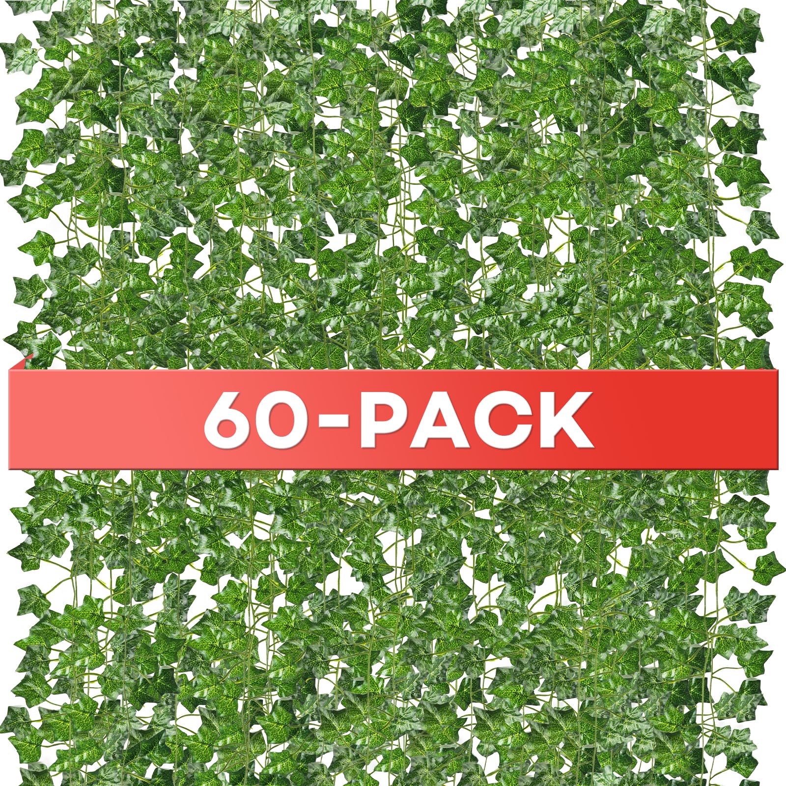 Alotiki front packaging showing 60 vines and total 420 feet for large decor