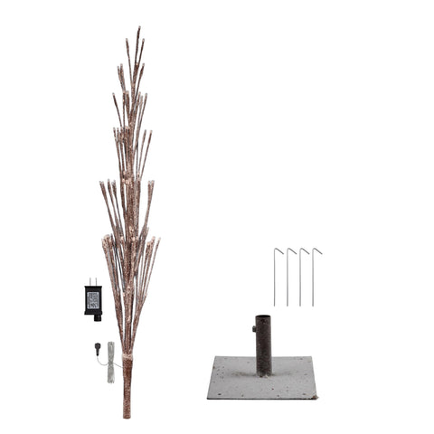 Alpine Corporation tree in living room for size comparison and focal-point placement benefit