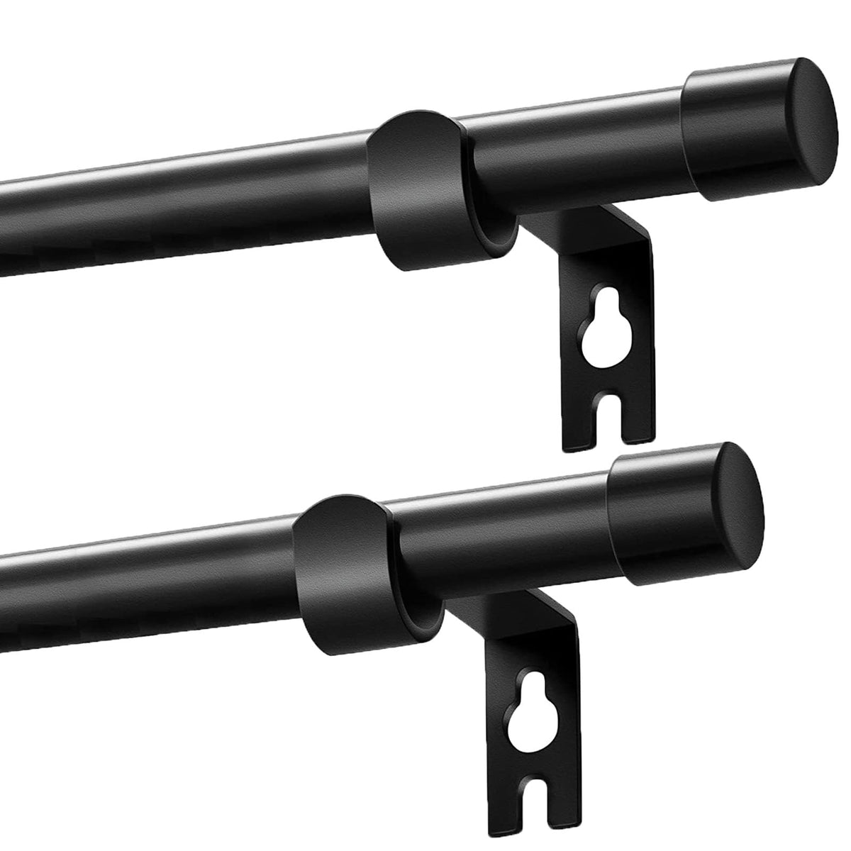 Alskarhem front view showing both rods and brackets, ideal for quick installation