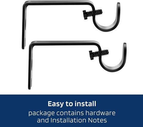 Alskarhem curtain rods mounted in living room providing sleek, low-profile support