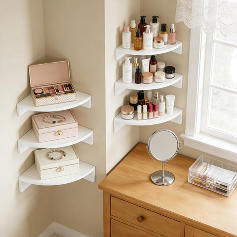 Alsonerbay lifestyle image showing styled shelves for organized display