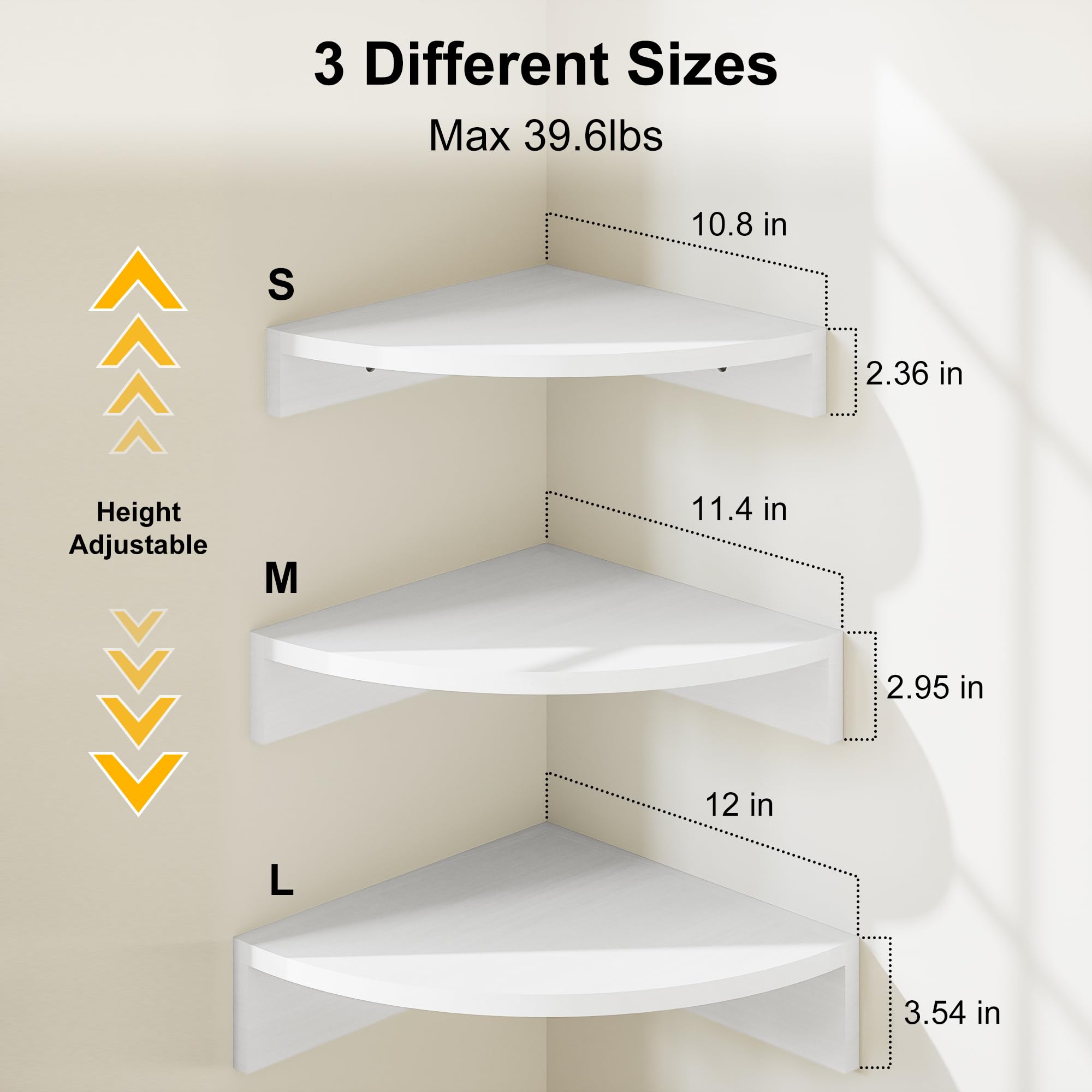 Alsonerbay shelves mounted in bathroom showing space-saving benefit