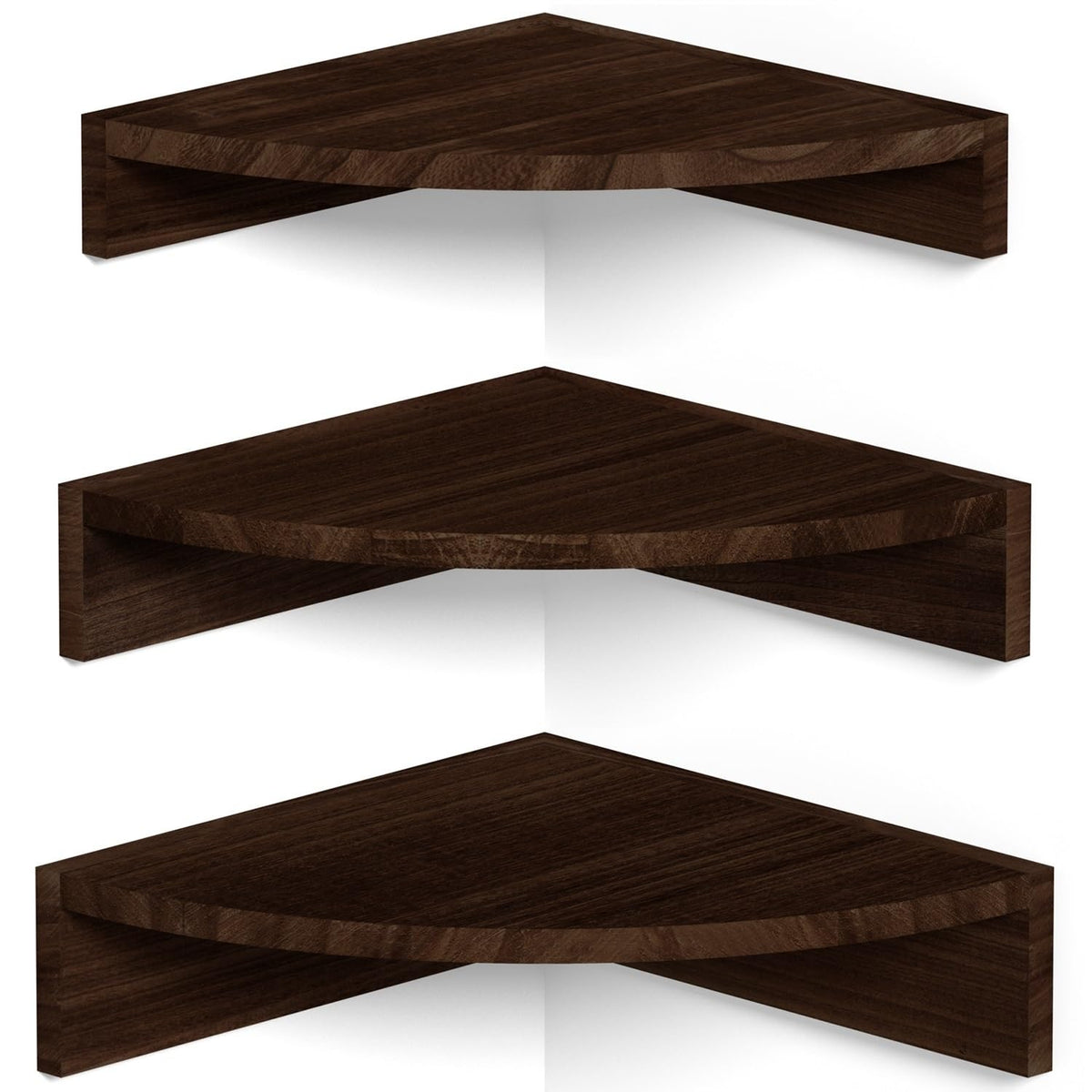 Alsonerbay dark brown front view showing warm wood finish and shape