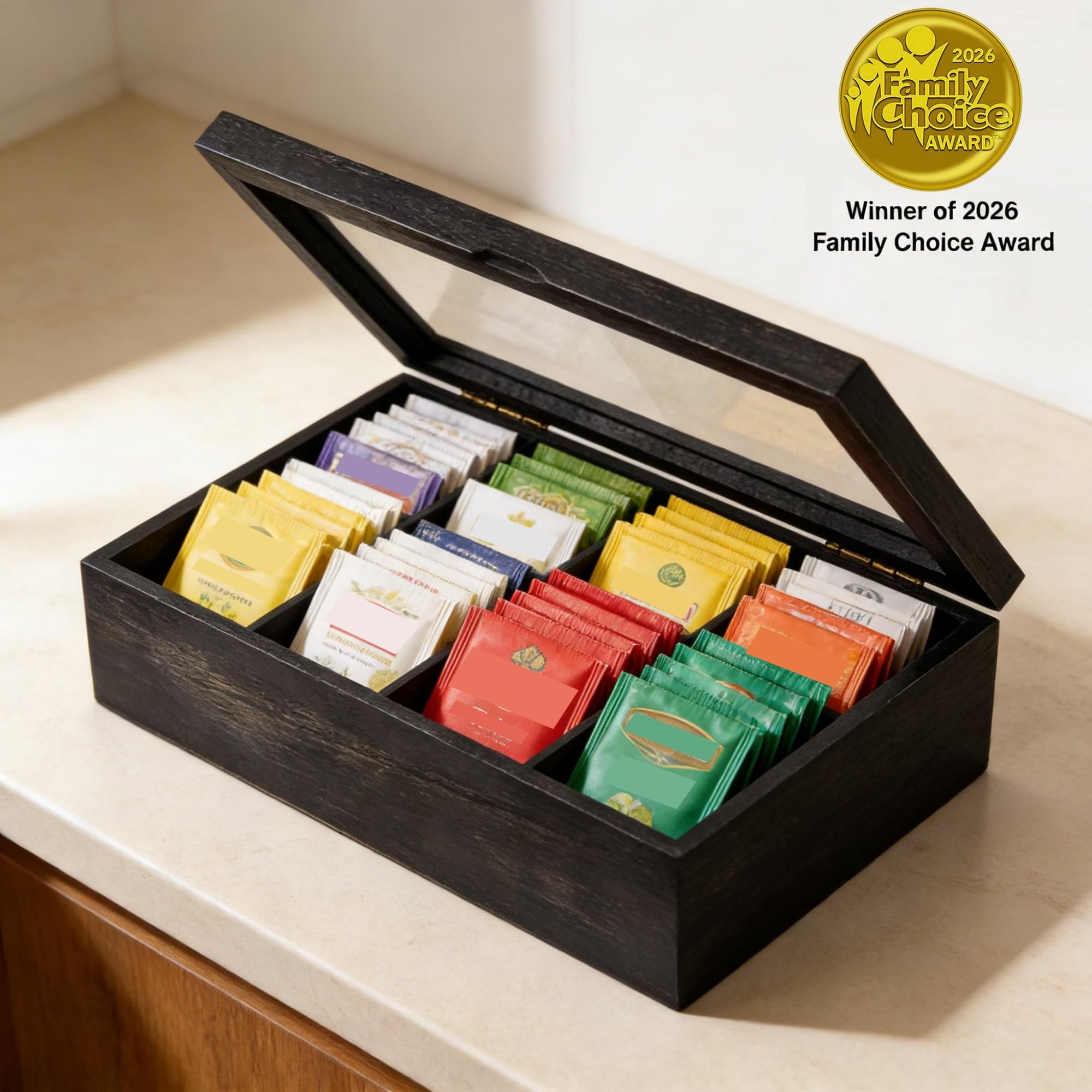 Alsonerbay glass lid detail, transparent top protects contents from dust