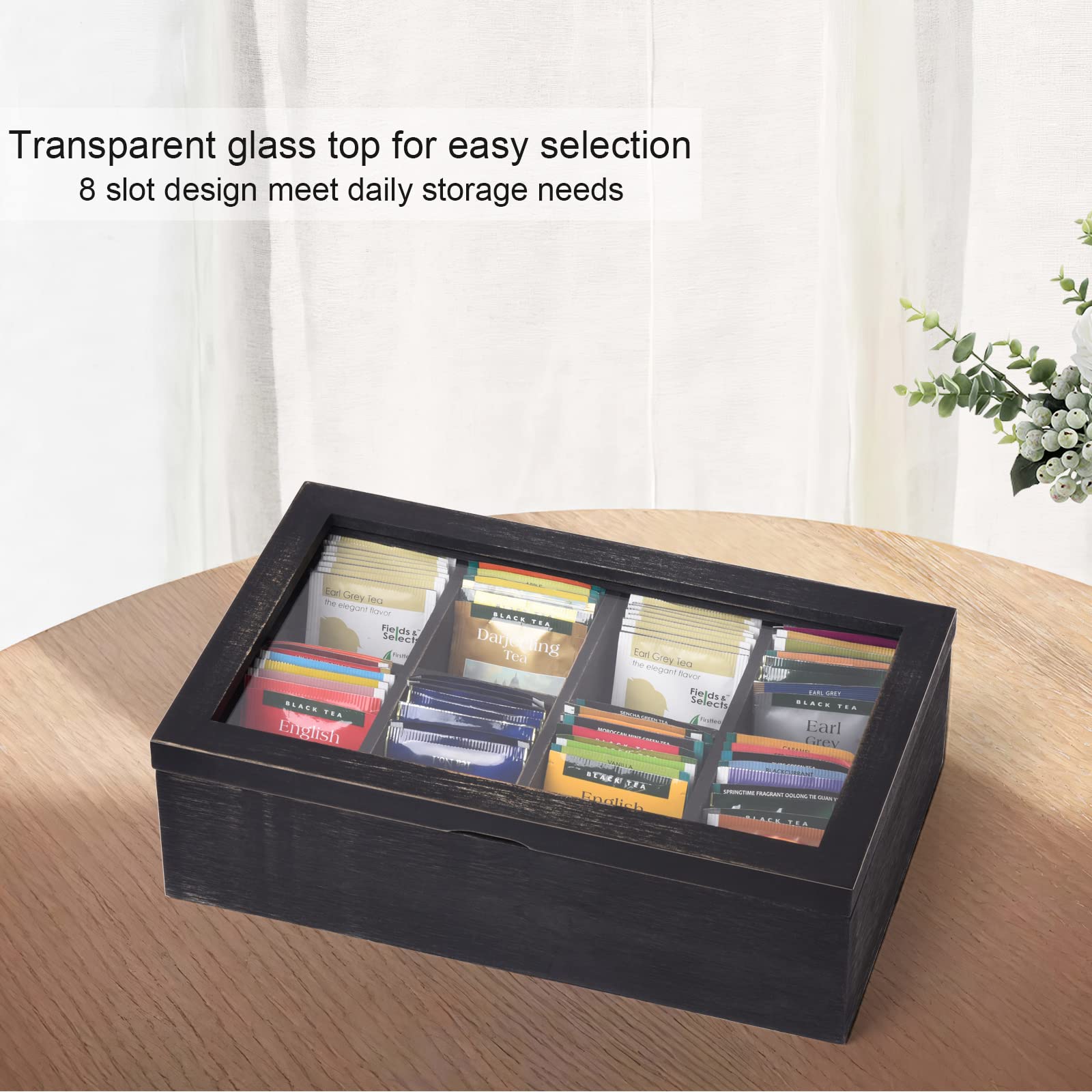 Alsonerbay on kitchen counter with cups, presents tidy serving station