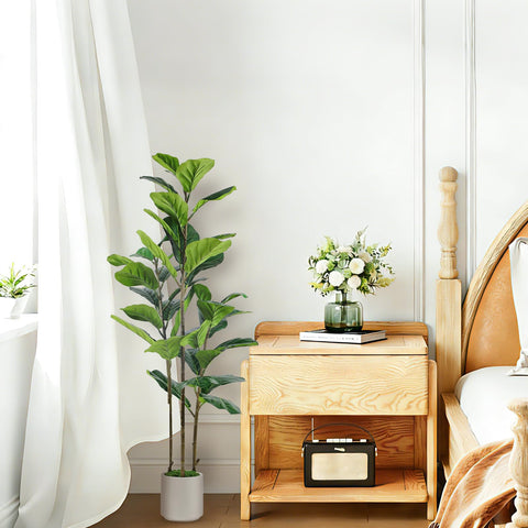 Alupssuc height comparison beside a sofa to show five-foot scale benefit