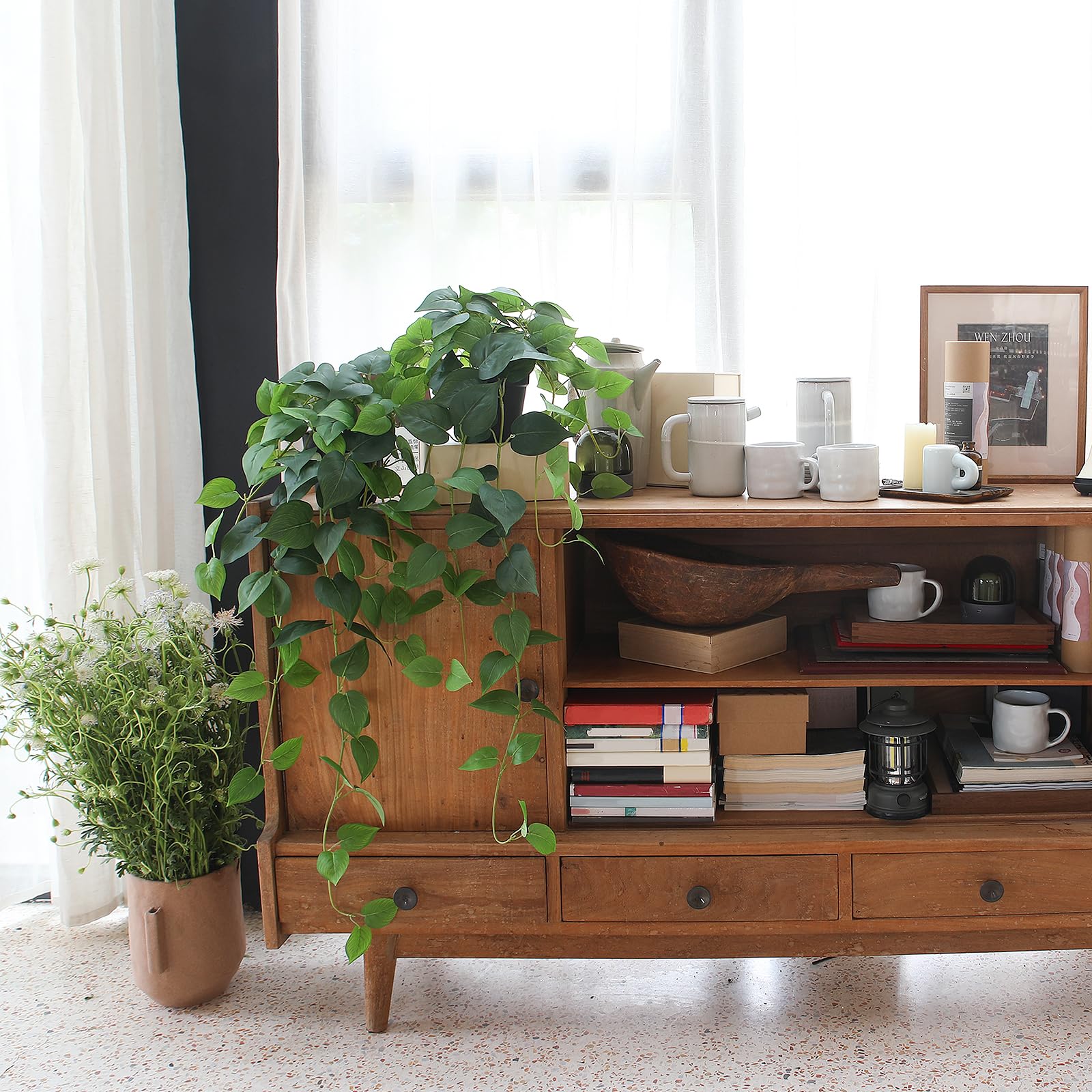 alyptus hanging pothos in bathroom adding greenery without maintenance benefit
