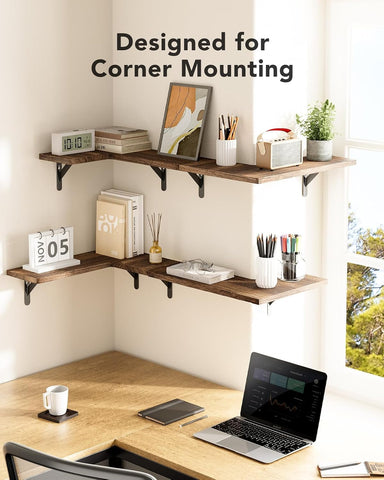 AMADA HOMEFURNISHING bathroom styling on corner shelf, neat organization
