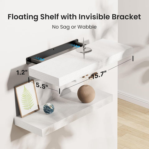 AMADA HOMEFURNISHING shelf edge showing 1.2 inch thickness for durable display