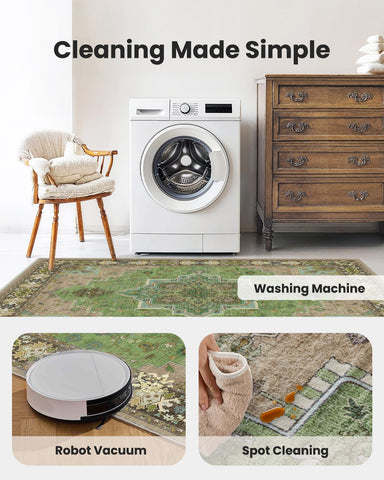 AMADA HOMEFURNISHING folded rug for storage showing easy handling and space-saving benefit