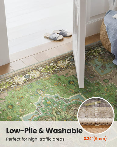 AMADA HOMEFURNISHING rug beside sofa showing true scale and furniture anchoring benefit