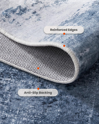 AMADA HOMEFURNISHING rug under dining table, protects floor and defines space