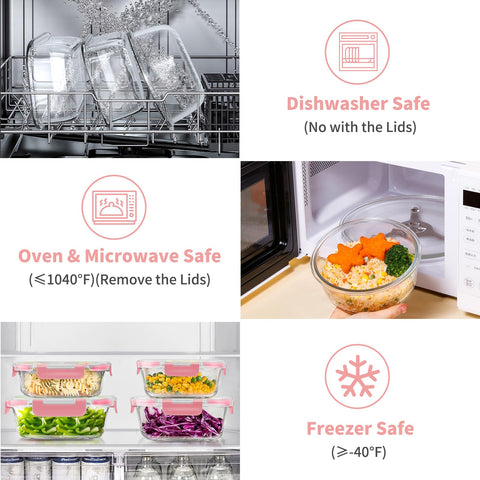 AMALEKO glass containers packed in lunchbag, demonstrating leak-resistant transport benefit
