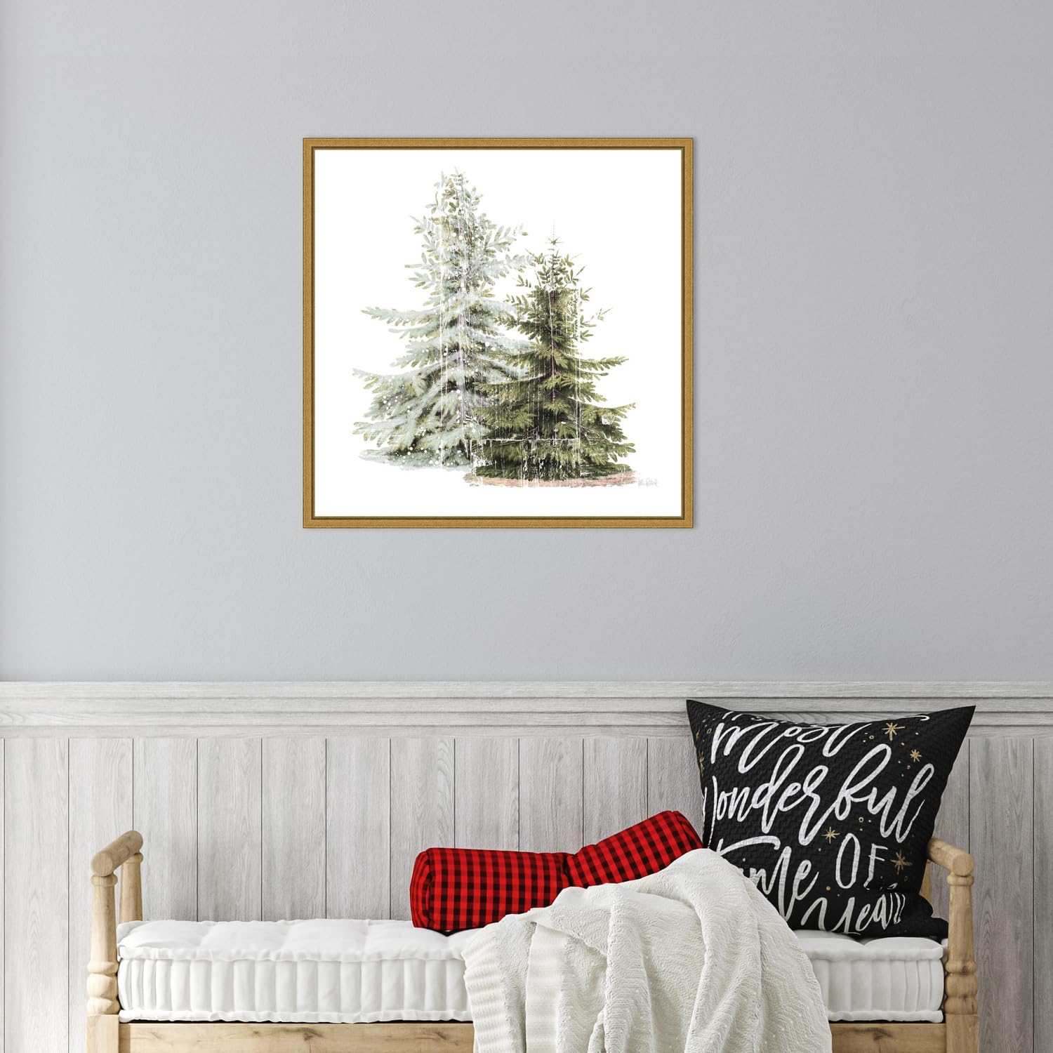 Amanti Art side angle showing floating frame gap and gallery-style presence