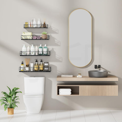 Amaoot shelf mounted above toilet showing bathroom storage and space-saving benefit