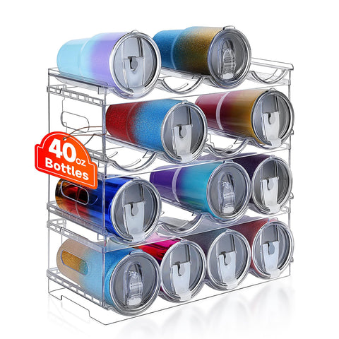 Amaoot front view in cabinet showing organized bottles and saved space