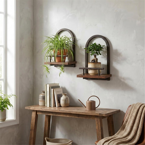 Amaoot metal guard detail on shelf, secures pots and prevents slips