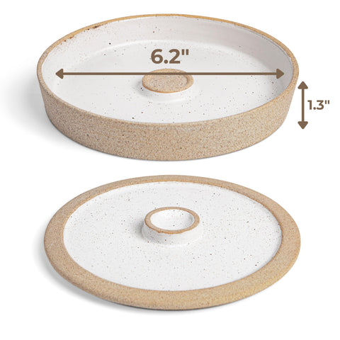 Amarcado rimmer close-up with fitted lid demonstrating hygienic ingredient protection