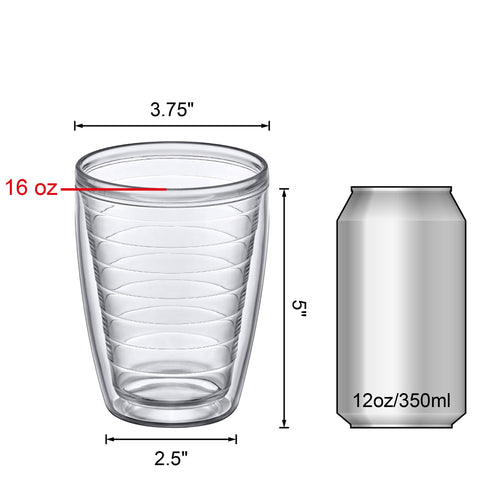 Amazing Abby tumblers on a dishwasher top rack showing dishwasher-safe cleaning convenience