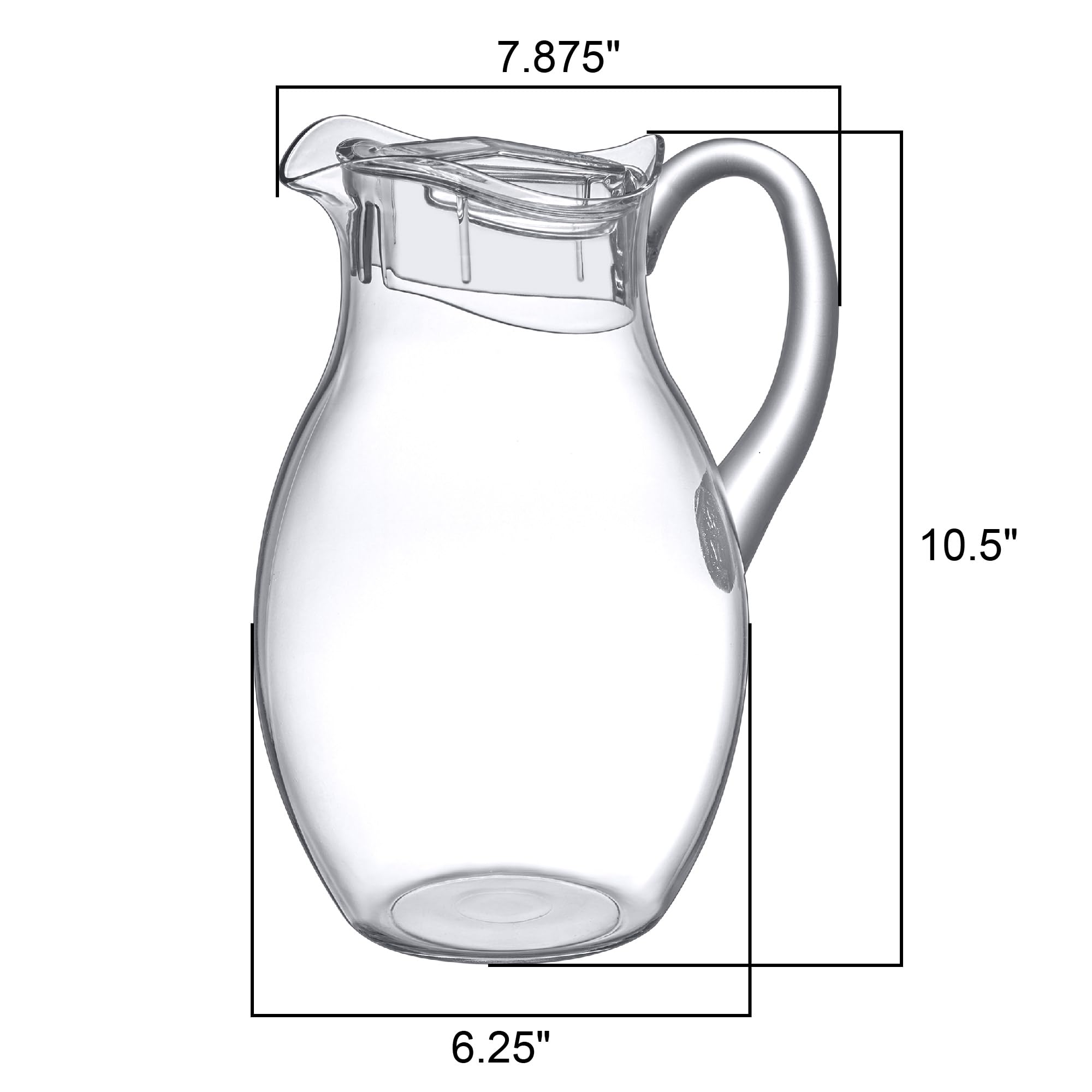 Amazing Abby pitcher fitting in refrigerator door saving shelf space and keeping drinks cold