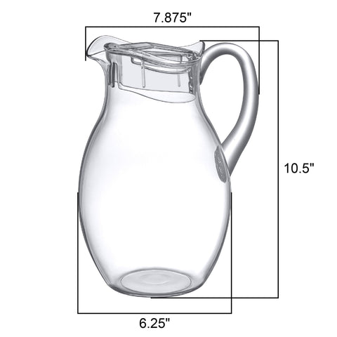 Amazing Abby pitcher fitting in refrigerator door saving shelf space and keeping drinks cold