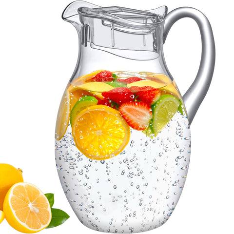 Amazing Abby pitcher on outdoor table at party illustrating durable, stylish entertaining