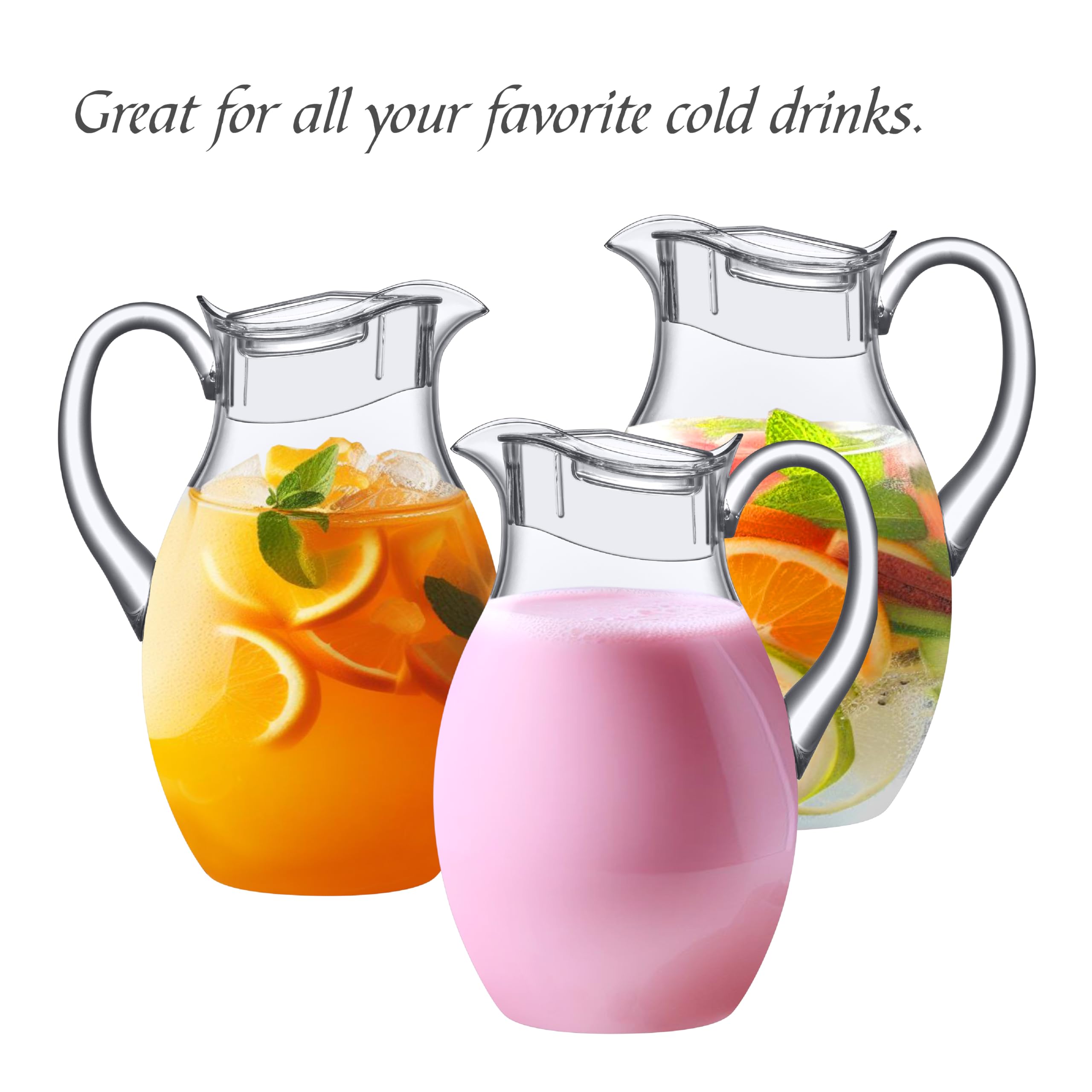 Amazing Abby pitcher filled with iced tea and fruit showcasing attractive presentation