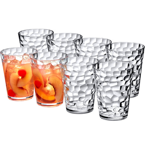 Amazing Abby clear tumbler front view showing polished finish and capacity benefit