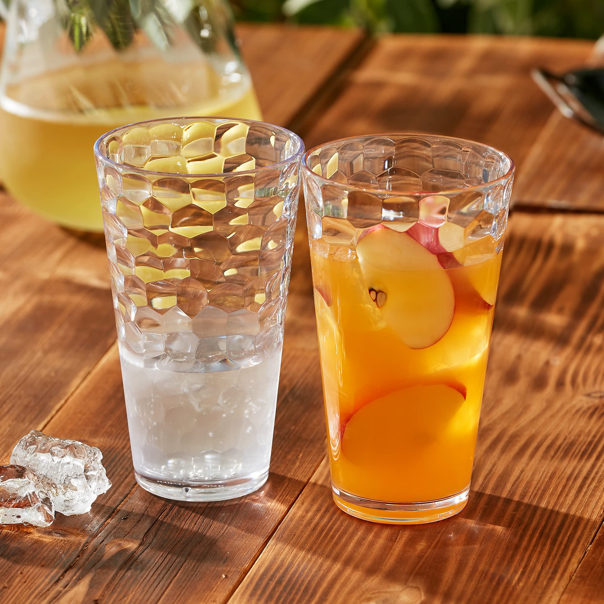 Amazing Abby tumblers stacked on dishwasher top rack indicating dishwasher-safe convenience