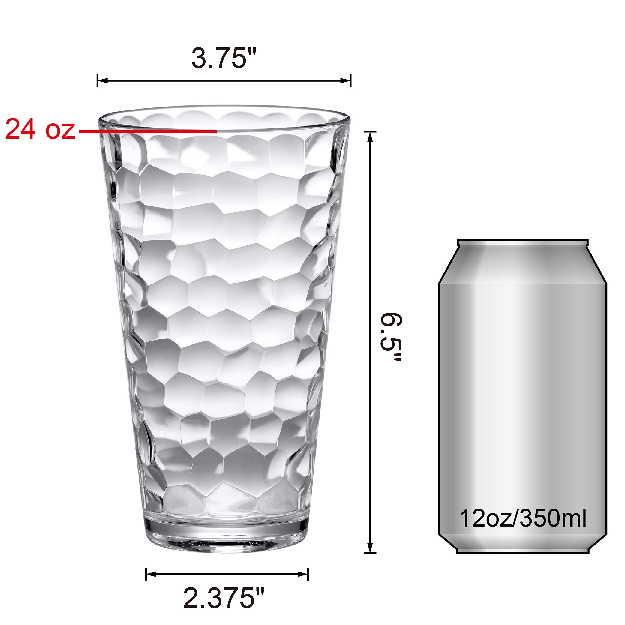 Amazing Abby tumbler held in hand illustrating 24oz scale and comfortable grip for serving