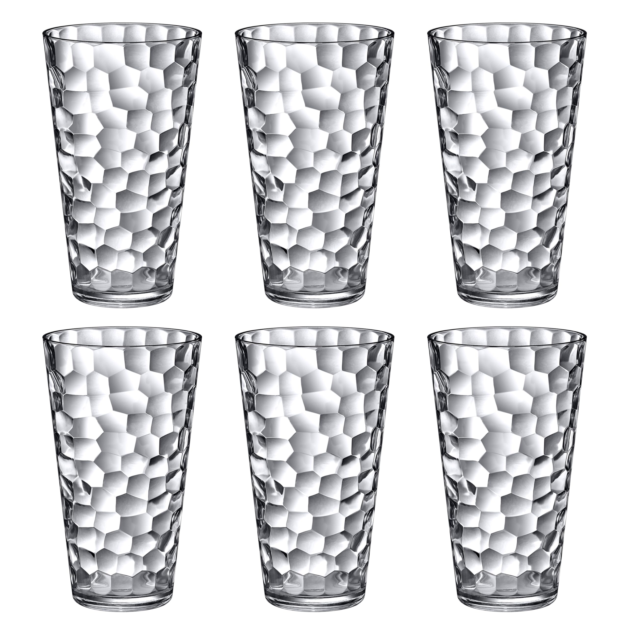 Amazing Abby stacked tumblers next to a cola bottle showing compact storage
