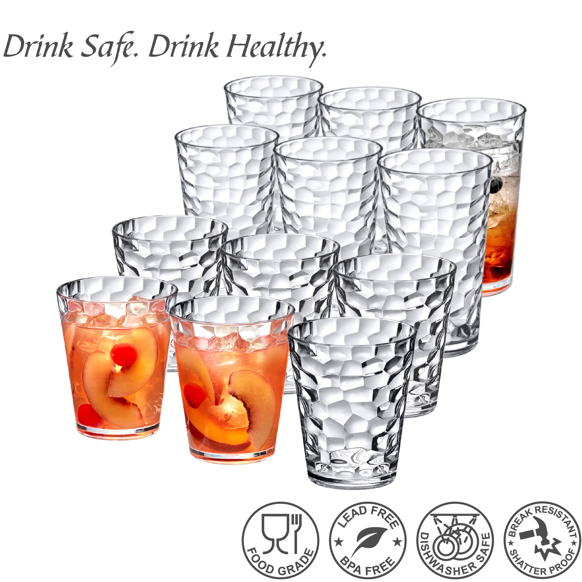 Amazing Abby tumblers in use at a backyard party showing durable, shatter-proof benefit