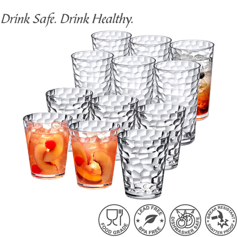 Amazing Abby tumblers in use at a backyard party showing durable, shatter-proof benefit