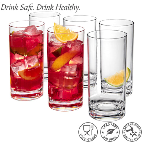 Amazing Abby tumblers in use at outdoor party showing safety and style