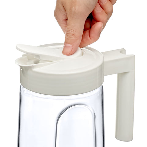 Amazing Abby pitcher at outdoor table proves unbreakable safety for gatherings