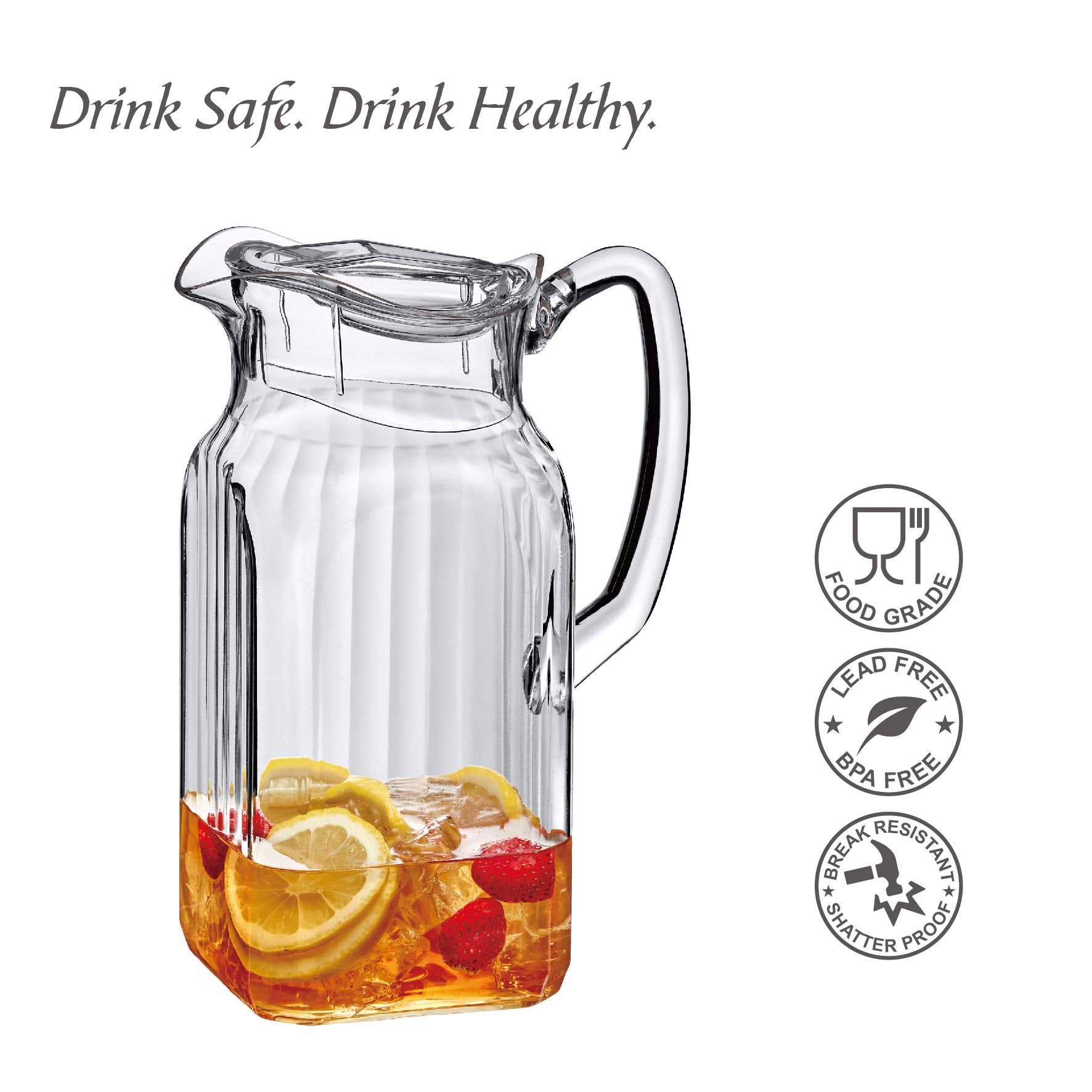 Amazing Abby pitcher handle closeup for comfortable grip and stable pouring