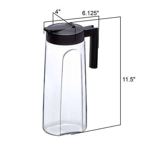 Amazing Abby pitcher in fridge door demonstrates slim fit and space-saving benefit