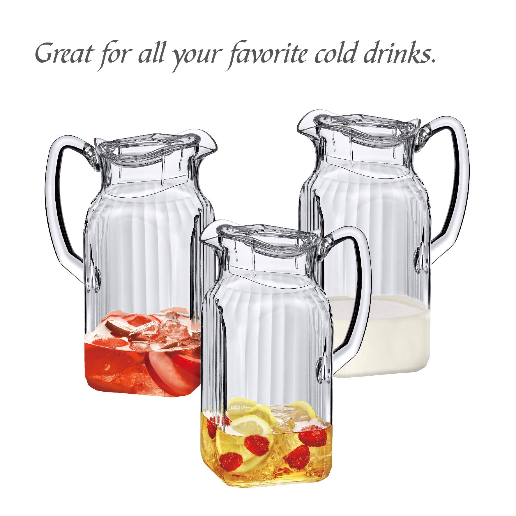 Amazing Abby pitcher wide mouth top view for easy filling and cleaning