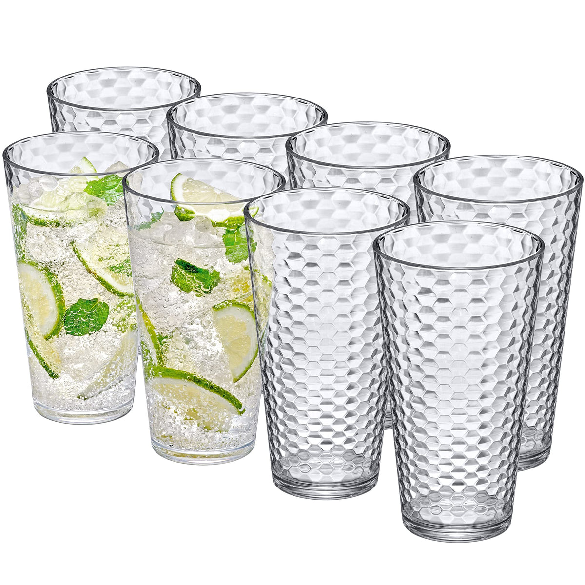 Amazing Abby Snowflake front stack showing clear design and stackability for space-saving