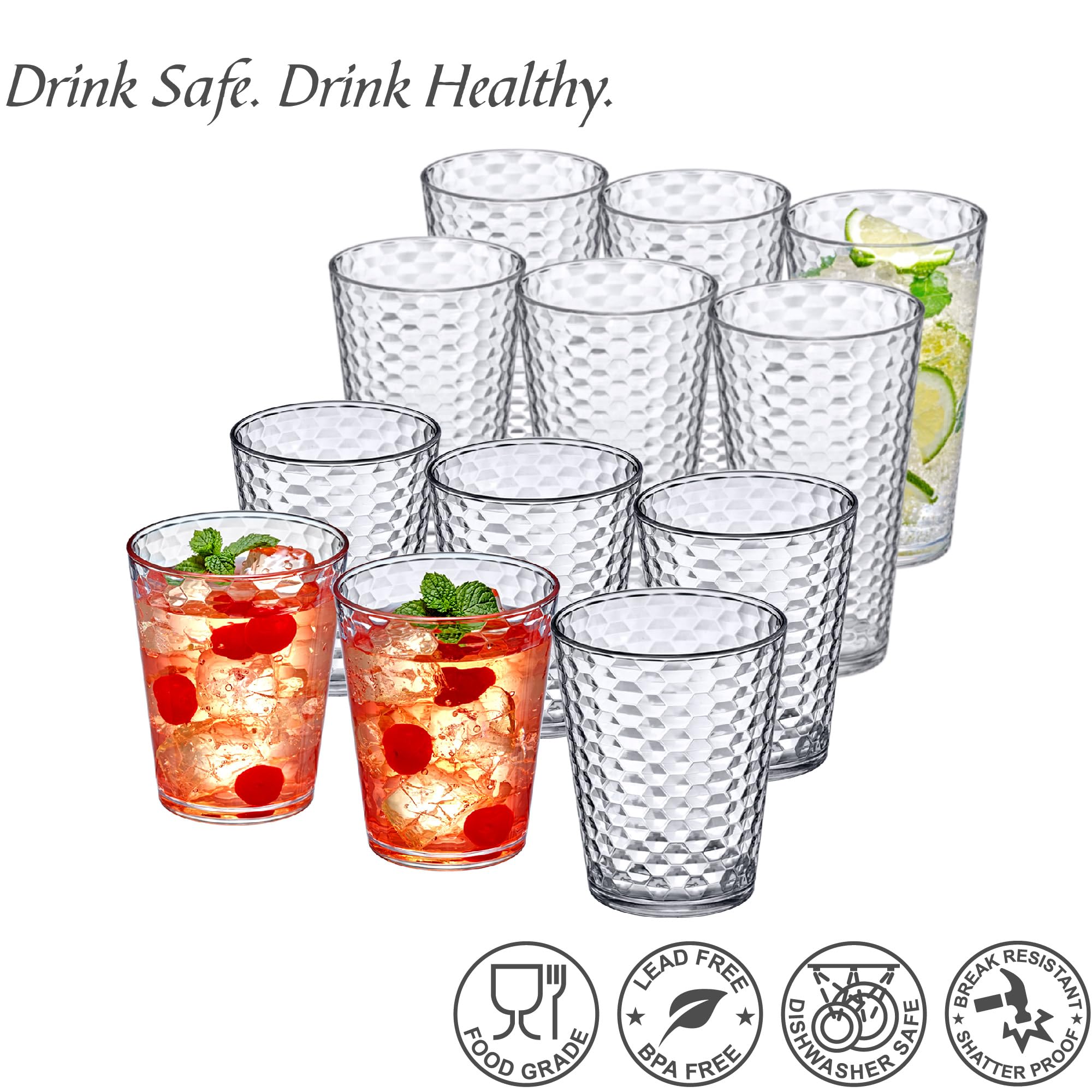 Amazing Abby tumblers in use with punch showing spill-resistant serving benefit