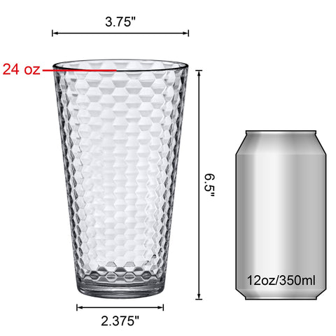 Amazing Abby Snowflake held in hand for size comparison showing 24-ounce capacity convenience