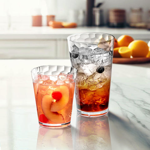 Amazing Abby stacked tumblers demonstrating space-saving storage and easy organization