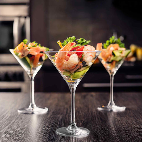 Amazing Abby Vesper glasses in use poolside showing shatter-proof convenience and stylish serving