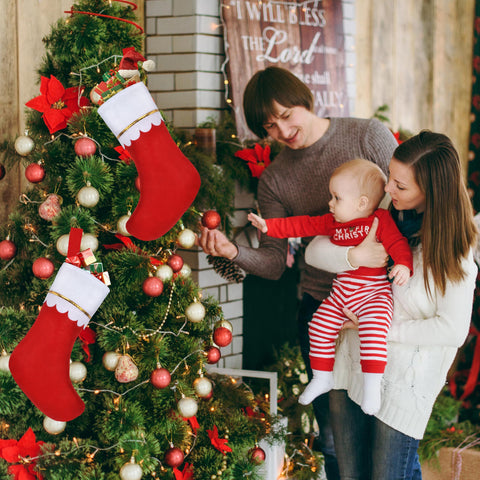 AMAZING TIME personalized stockings showing customization options