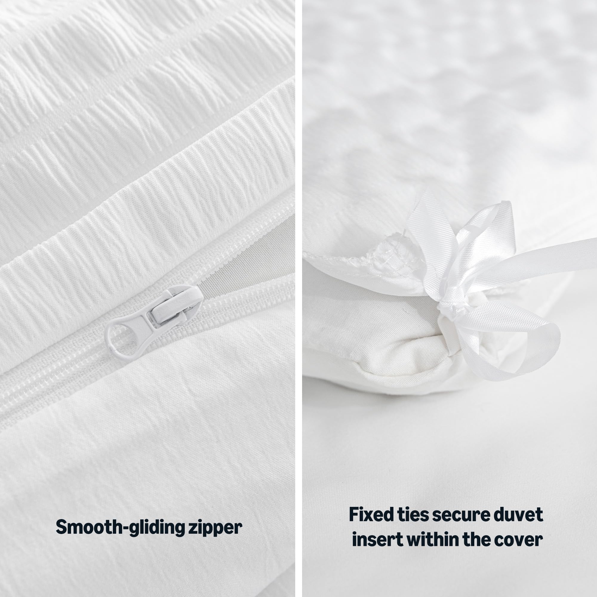 Amazon Basics bed styled in a bedroom setting showing how the set dresses a room