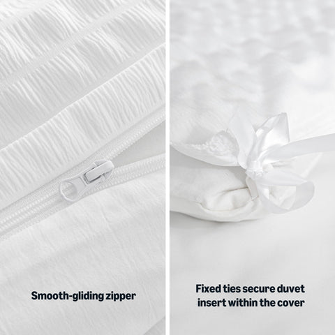 Amazon Basics bed styled in a bedroom setting showing how the set dresses a room