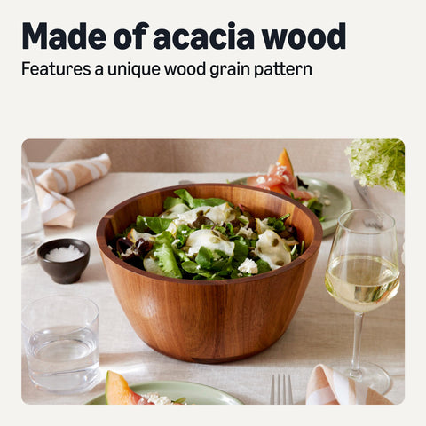 Amazon Basics bowl filled with colorful salad ready to serve and look appealing